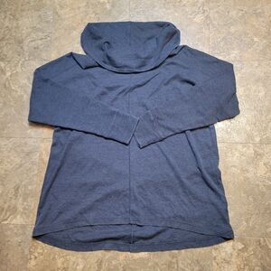 Lucky Brand Cowl Neck Waffle Knit Top Womens 2XL Gray Long Sleeve Pullover